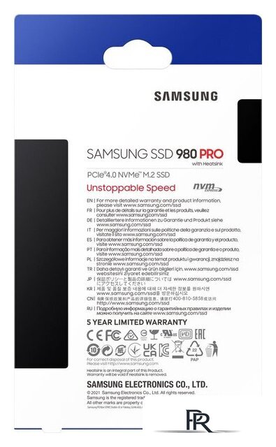 SSD Samsung 980 Pro с радиатором 1TB MZ-V8P1T0CW - Изображение №6 — Интернет-магазин ПроЗаказ