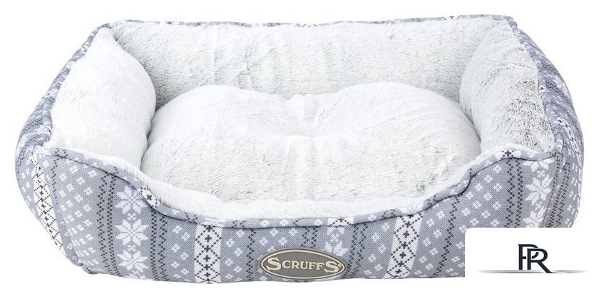 Лежак Scruffs Santa Paws 660696 (бело-серый) - Изображение №1 — Интернет-магазин ПроЗаказ