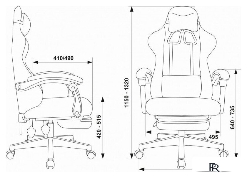 Игровое (геймерское) кресло Knight Lord/F (бежевый, ткань Camby20) - Изображение №18 — Интернет-магазин ПроЗаказ