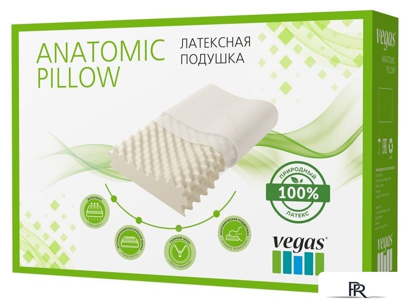 Ортопедическая подушка Vegas Green Massage 37x60 - Изображение №3 — Интернет-магазин ПроЗаказ