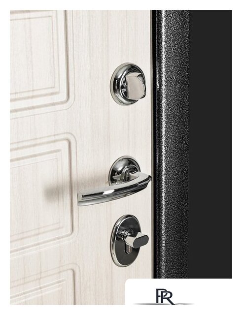 Металлическая дверь Guard MG60 МДФ 97х205 правая (черное серебро/белый ясень) - Изображение №4 — Интернет-магазин ПроЗаказ