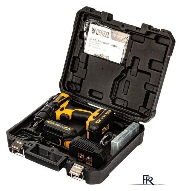 Дрель-шуруповерт Denzel BLDL-IB-IB-18-02 (с 2-мя АКБ, кейс) - Изображение №15 — Интернет-магазин ПроЗаказ