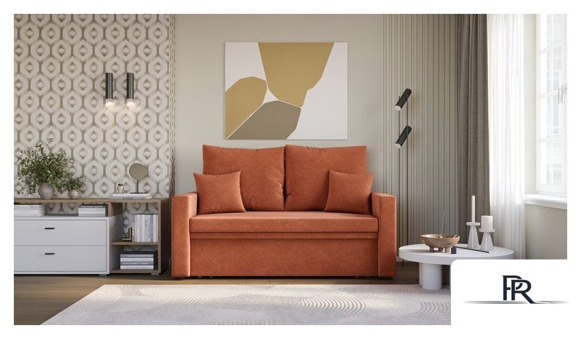 Диван Mio Tesoro Тунне SB2 (Ripple 430 Terracotta) - Изображение №5 — Интернет-магазин ПроЗаказ