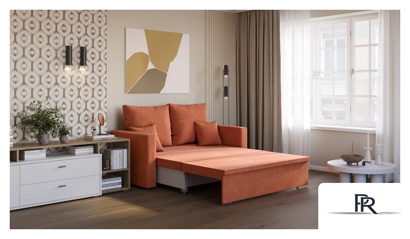 Диван Mio Tesoro Тунне SB2 (Ripple 430 Terracotta) - Изображение №6 — Интернет-магазин ПроЗаказ