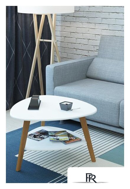 Журнальный столик Калифорния мебель Бруклин (белый) - Изображение №4 — Интернет-магазин ПроЗаказ