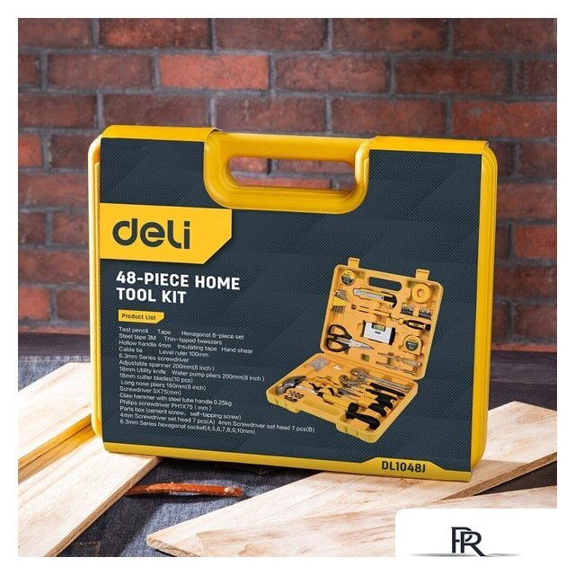 Набор домашнего мастера Deli EDL1048J (48 предметов) - Изображение №4 — Интернет-магазин ПроЗаказ