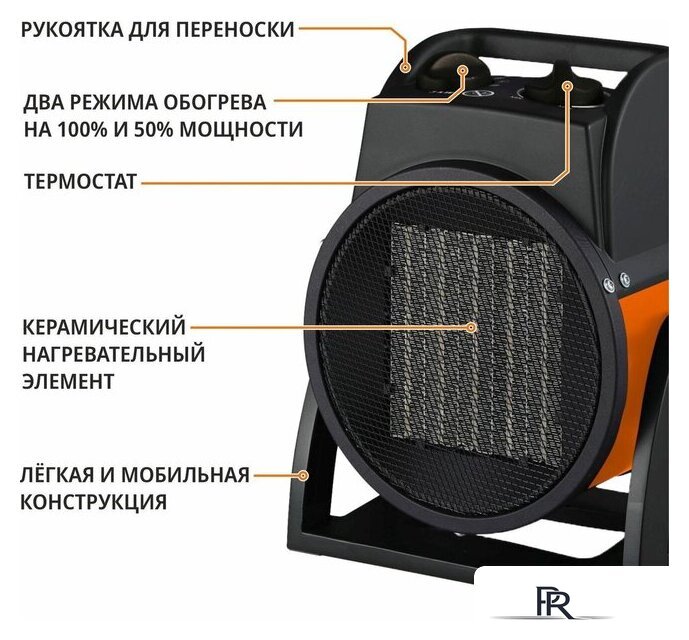 Электрическая тепловая пушка MaxPiler MEH-3001 - Изображение №4 — Интернет-магазин ПроЗаказ
