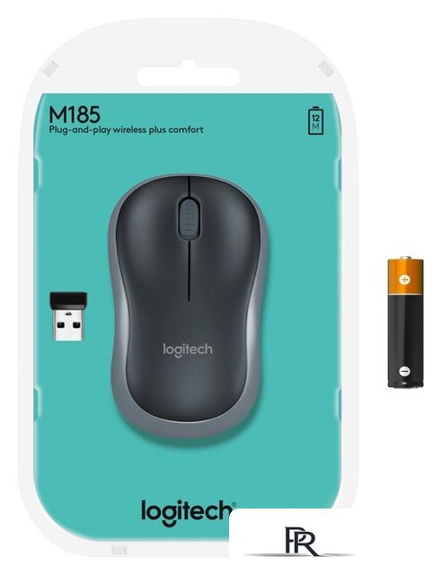 Мышь Logitech M185 (черный/серый) - Изображение №6 — Интернет-магазин ПроЗаказ