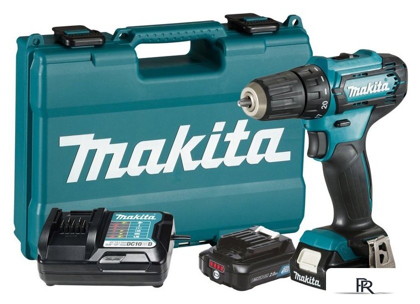 Дрель-шуруповерт Makita DF333DWAE (с 2-мя АКБ, кейс) - Изображение №1 — Интернет-магазин ПроЗаказ