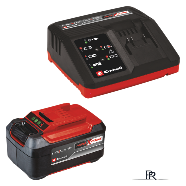 Аккумулятор с зарядным устройством Einhell PXC-Starter-Kit 4512114 (18В/5.2 Ач + 18В) - Изображение №1 — Интернет-магазин ПроЗаказ