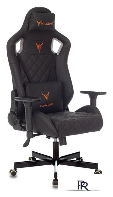 Игровое (геймерское) кресло Бюрократ Knight Outrider (черный ромбик экокожа) - Изображение №1 — Интернет-магазин ПроЗаказ