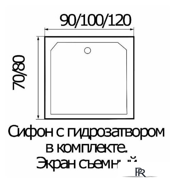 Душевой уголок River Morava XL 100/80/24 MT - Изображение №7 — Интернет-магазин ПроЗаказ