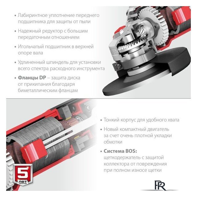 Угловая шлифмашина Зубр Мастер УШМ-125-1005 - Изображение №4 — Интернет-магазин ПроЗаказ
