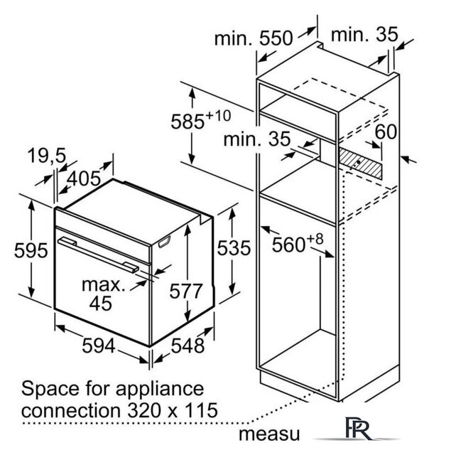 Электрический духовой шкаф Bosch Serie 8 HBG7764B1 - Изображение №5 — Интернет-магазин ПроЗаказ