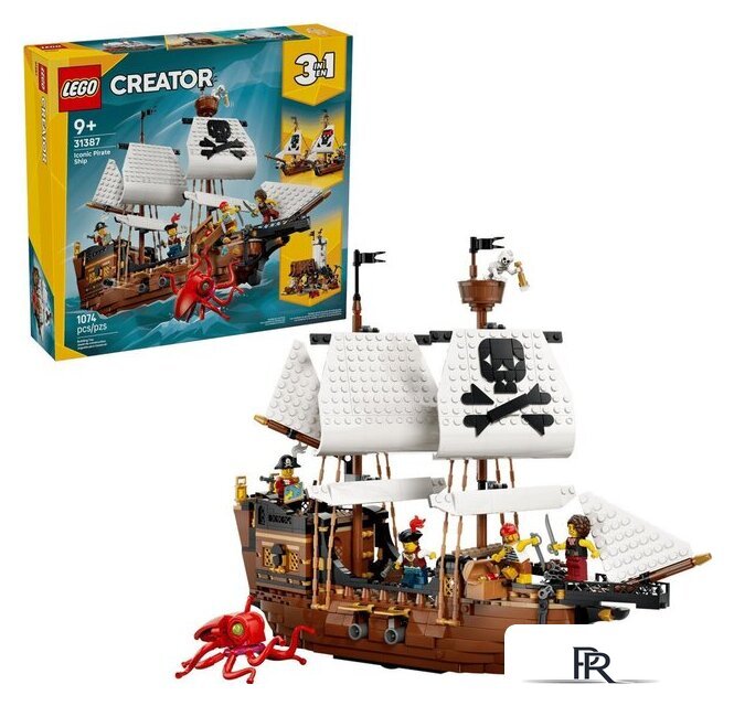Конструктор LEGO Creator 3 в 1 31387 Легендарный пиратский корабль - Изображение №1 — Интернет-магазин ПроЗаказ