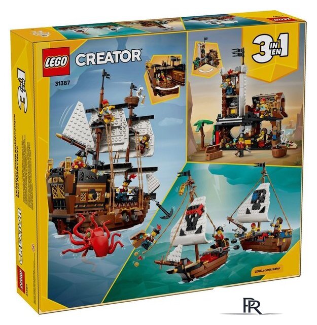 Конструктор LEGO Creator 3 в 1 31387 Легендарный пиратский корабль - Изображение №19 — Интернет-магазин ПроЗаказ