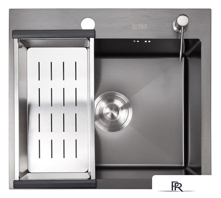 Кухонная мойка Avina HM5045 PVD (графит) - Изображение №2 — Интернет-магазин ПроЗаказ