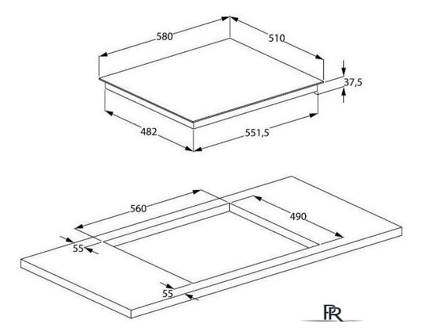 Варочная панель Indesit IB 41B60 BF - Изображение №7 — Интернет-магазин ПроЗаказ