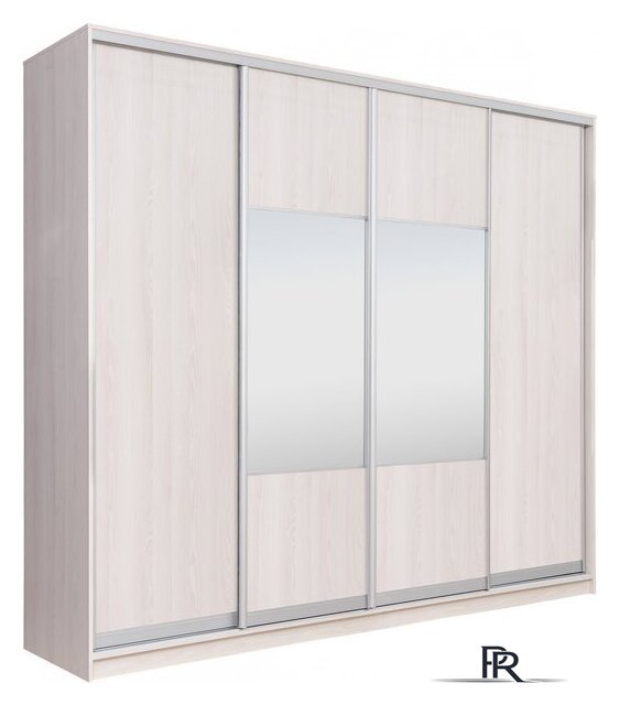 Шкаф-купе Рэйгрупп 272 YYX Elgon РГ-14.05 (ясень снежный/ясень снежный/хром) - Изображение №1 — Интернет-магазин ПроЗаказ