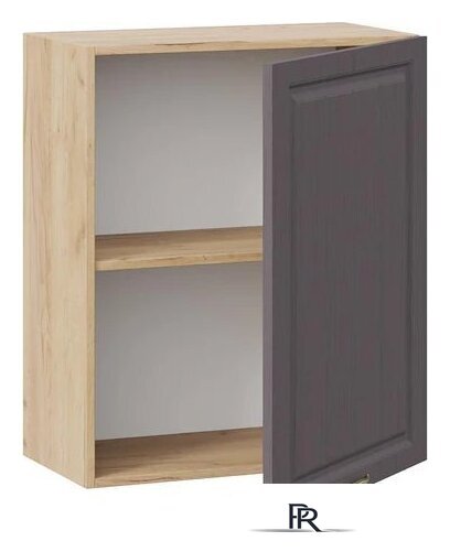 Шкаф навесной Трия Лина 1В6 с одной дверью (дуб крафт золотой/графит) - Изображение №2 — Интернет-магазин ПроЗаказ