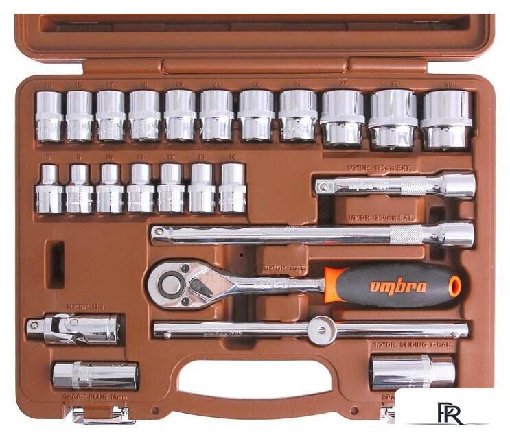 Набор трещотка с головками Ombra 911225 25 предметов - Изображение №3 — Интернет-магазин ПроЗаказ
