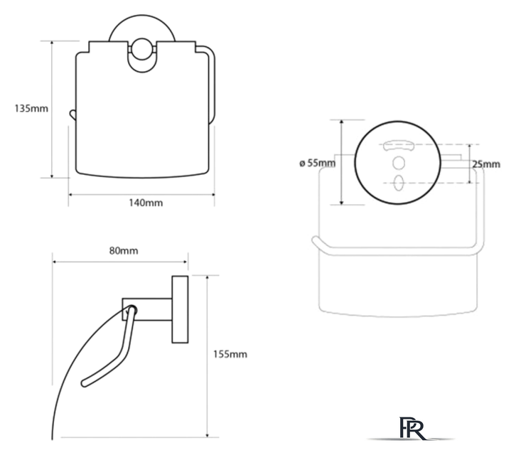 Держатель для туалетной бумаги Bemeta Omega 104112012 - Изображение №2 — Интернет-магазин ПроЗаказ