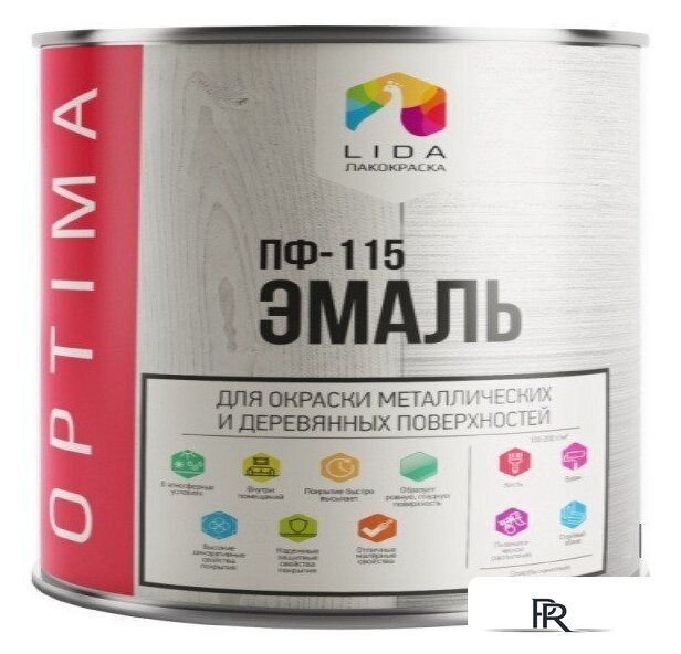 Эмаль LIDA Optima ПФ-115 20 кг (белый) - Изображение №1 — Интернет-магазин ПроЗаказ