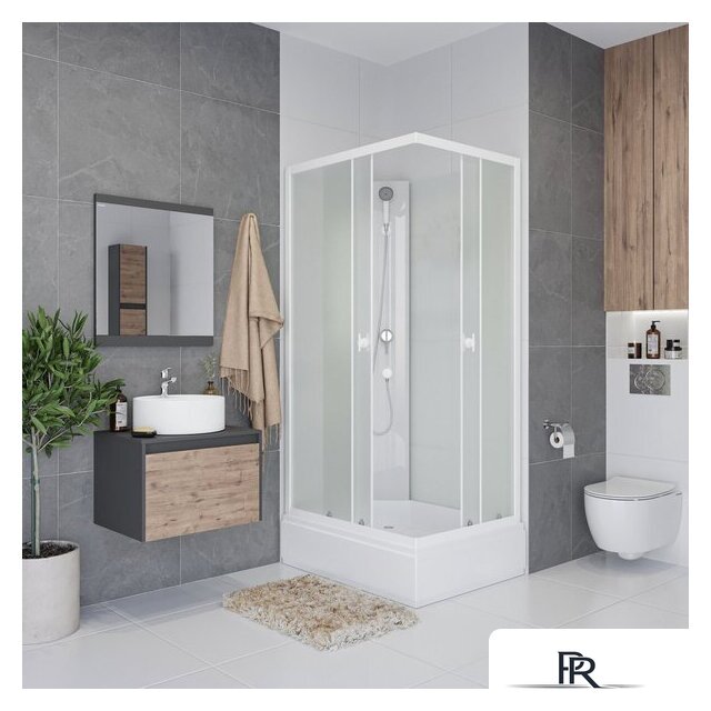 Душевая кабина Niagara Promo P100/80/26Q/MT/BK 100x80x215 - Изображение №6 — Интернет-магазин ПроЗаказ