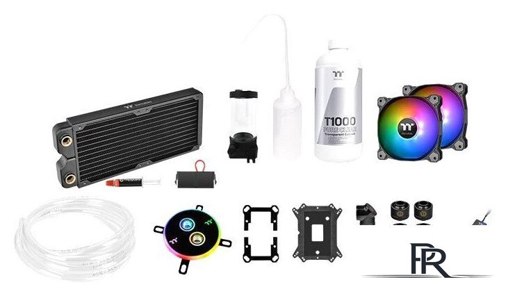 Система жидкостного охлаждения для процессора Thermaltake Pacific C240 DDC Soft Tube Water Cooling Kit CL-W249-CU12SW-A - Изображение №1 — Интернет-магазин ПроЗаказ