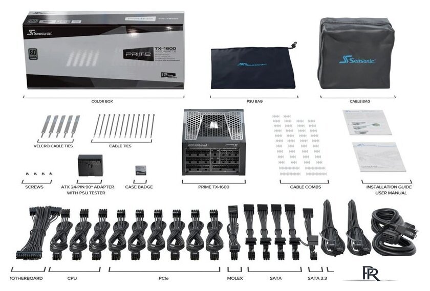 Блок питания Seasonic Prime TX-1600 ATX 3.1 2025 SSR-1600TR2 - Изображение №12 — Интернет-магазин ПроЗаказ
