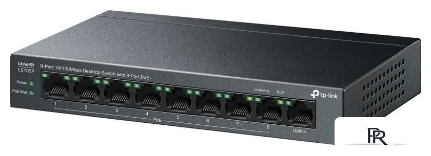 Неуправляемый коммутатор TP-Link LiteWave LS109P V1 - Изображение №3 — Интернет-магазин ПроЗаказ