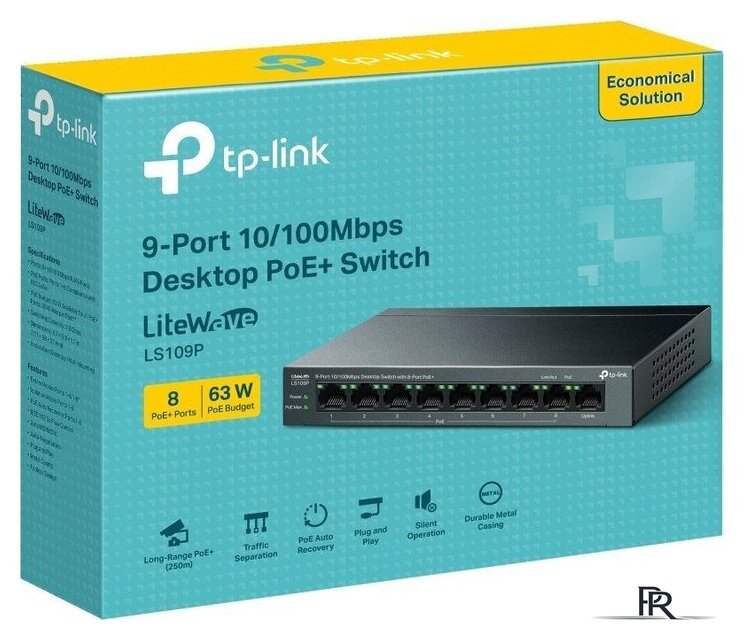 Неуправляемый коммутатор TP-Link LiteWave LS109P V1 - Изображение №4 — Интернет-магазин ПроЗаказ