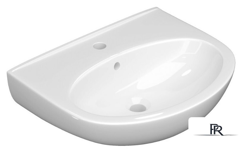 Умывальник Керамин Лаго 45 (с отверстием и пьедесталом) - Изображение №1 — Интернет-магазин ПроЗаказ