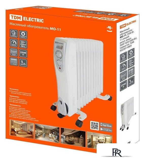 Масляный радиатор TDM Electric SQ2501-0903 - Изображение №2 — Интернет-магазин ПроЗаказ