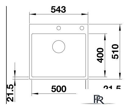 Кухонная мойка Blanco Subline 500-IF/A SteelFrame 525999 (черный) - Изображение №2 — Интернет-магазин ПроЗаказ