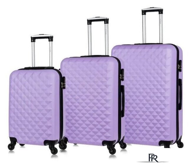 Чемодан-спиннер L'Case Phatthaya BCP-1202 (M, лиловый) - Изображение №12 — Интернет-магазин ПроЗаказ