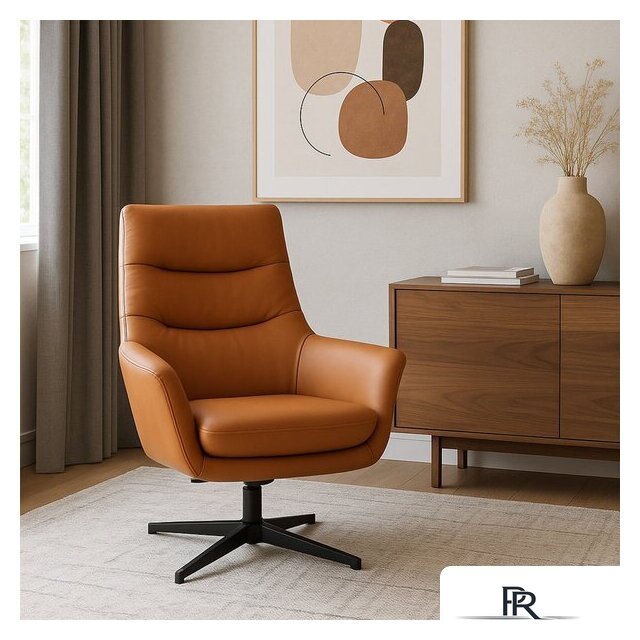 Офисное кресло AksHome Hudson (экокожа, охра PU-17/черный) - Изображение №2 — Интернет-магазин ПроЗаказ