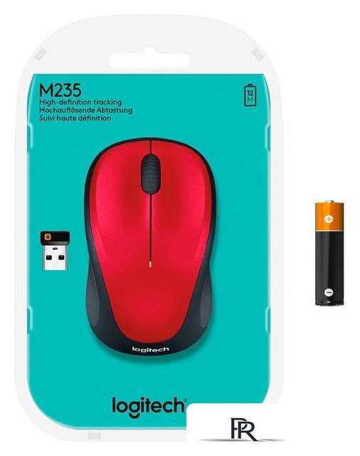 Мышь Logitech M235 Wireless Mouse (красный) [910-002496] - Изображение №6 — Интернет-магазин ПроЗаказ