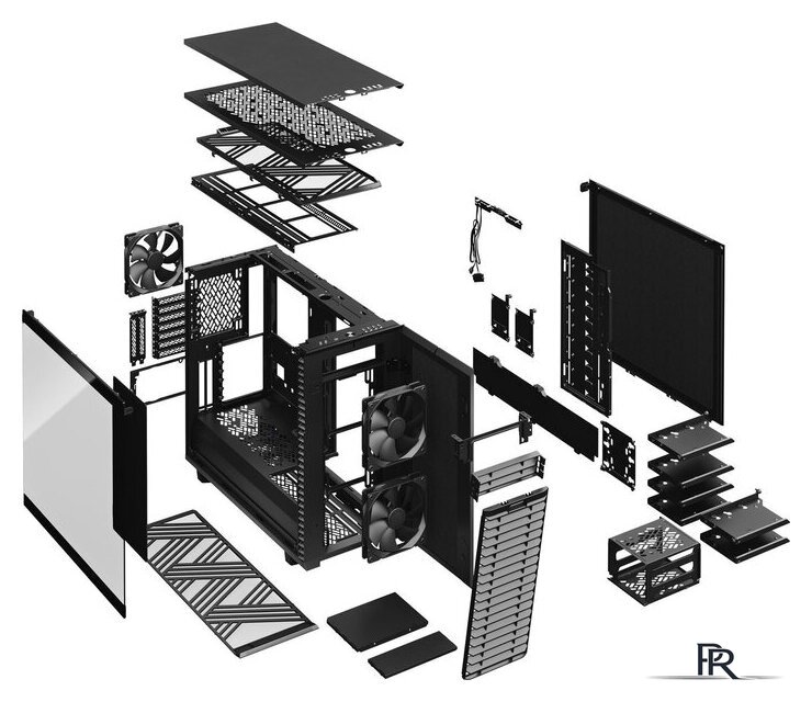 Корпус Fractal Design Define 7 Black TG Dark Tint FD-C-DEF7A-03 - Изображение №11 — Интернет-магазин ПроЗаказ