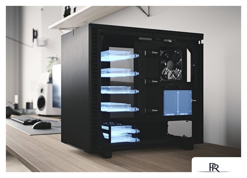 Корпус Fractal Design Define 7 Black TG Dark Tint FD-C-DEF7A-03 - Изображение №12 — Интернет-магазин ПроЗаказ