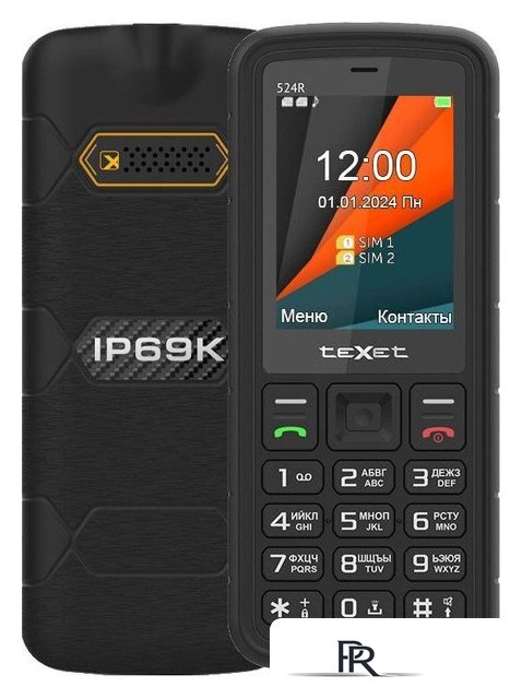 Кнопочный телефон TeXet TM-524R (черный) - Изображение №1 — Интернет-магазин ПроЗаказ