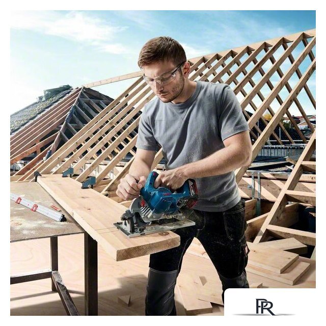 Дисковая (циркулярная) пила Bosch GKS 185-LI Professional 06016C1223 (с 1-м АКБ) - Изображение №14 — Интернет-магазин ПроЗаказ