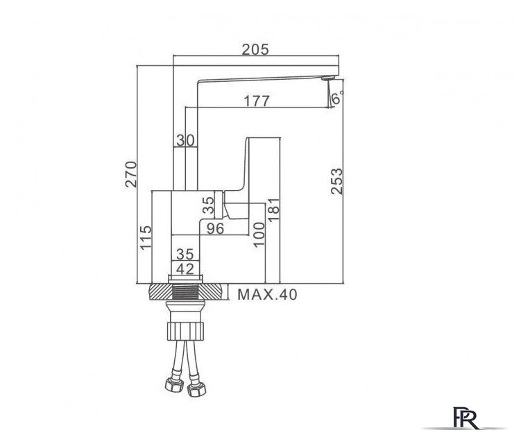Смеситель Ledeme L4073B - Изображение №5 — Интернет-магазин ПроЗаказ