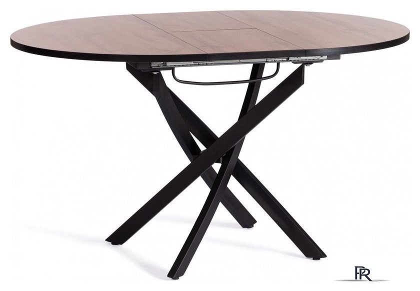 Кухонный стол TetChair Manzana 100x100+30x75 (дуб вотан/черный) - Изображение №5 — Интернет-магазин ПроЗаказ