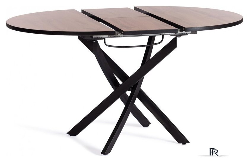 Кухонный стол TetChair Manzana 100x100+30x75 (дуб вотан/черный) - Изображение №4 — Интернет-магазин ПроЗаказ