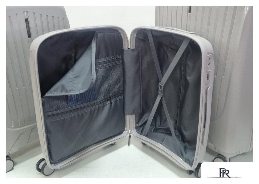 Чемодан-спиннер Mironpan 23107 (L, светло-серый) - Изображение №3 — Интернет-магазин ПроЗаказ