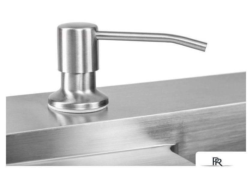 Кухонная мойка Saniteco 4848 + Spike F9S07000 (хром, с сифоном, дозатором и коландером) - Изображение №8 — Интернет-магазин ПроЗаказ