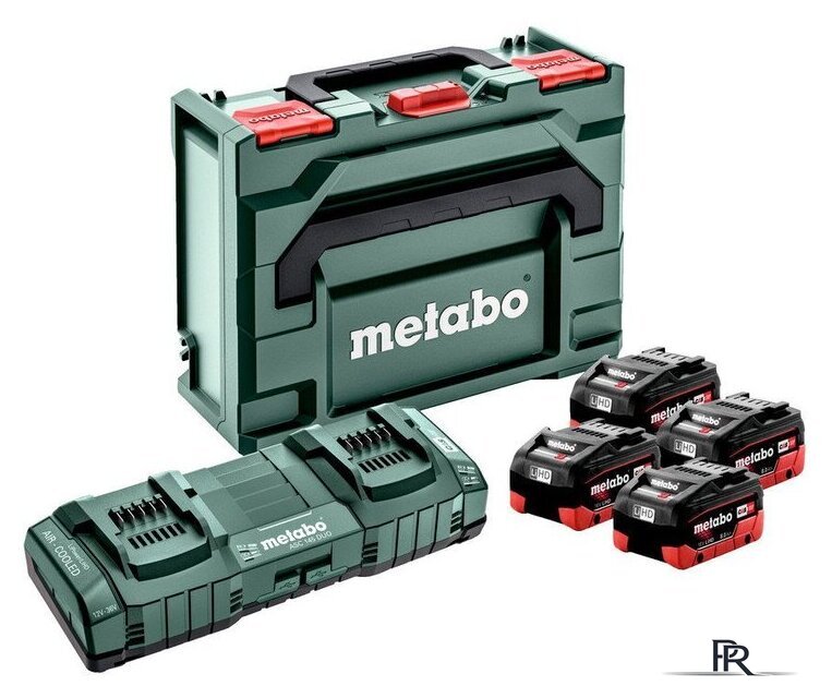 Аккумулятор с зарядным устройством Metabo 685135000 (18В/4x8 Ah + 12-36В + кейс) - Изображение №1 — Интернет-магазин ПроЗаказ