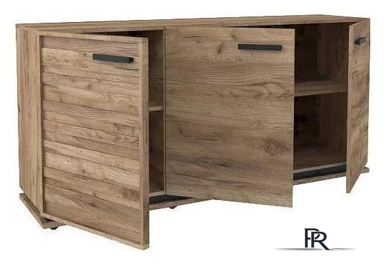 Тумба Глазов Nature 5 МЦН (дуб табачный craft/черный) - Изображение №7 — Интернет-магазин ПроЗаказ