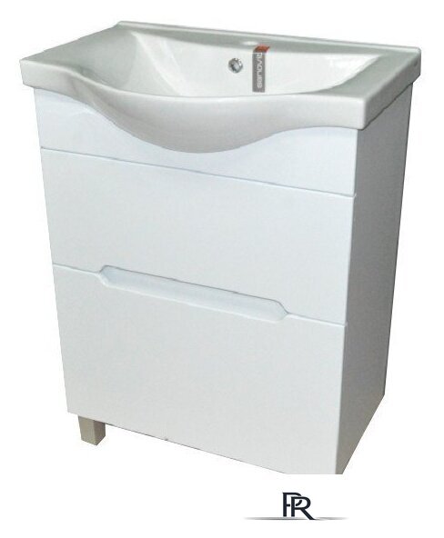  Гамма Тумба с умывальником Р25оФ8-У65 Альбатрос-10065 (фасад белый) - Изображение №1 — Интернет-магазин ПроЗаказ